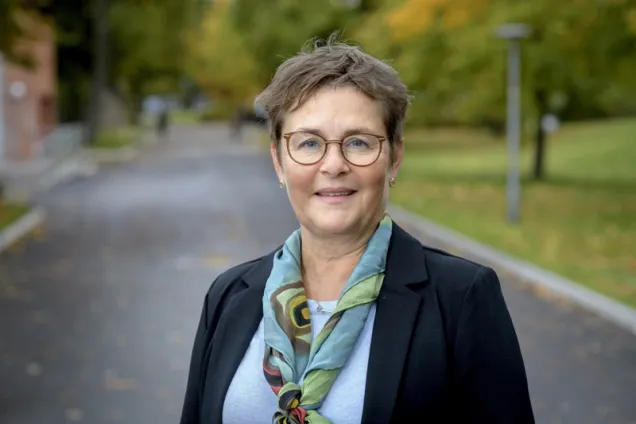 Portrait of Annika Olsson, Dean of LTH. Photo.